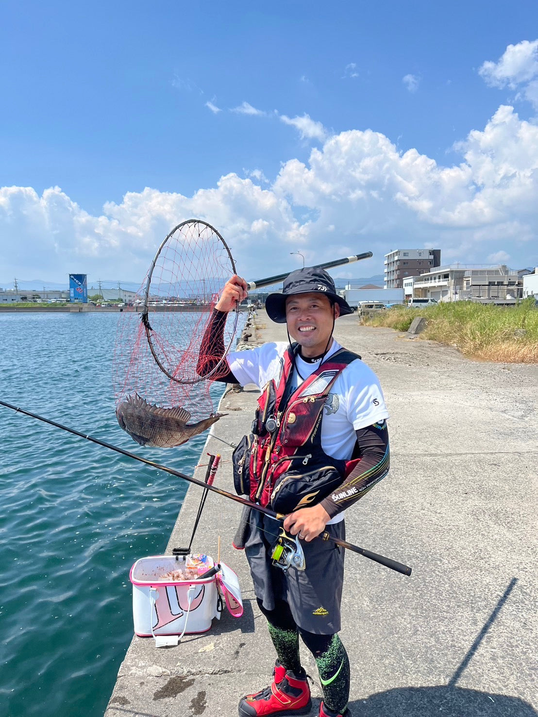 真夏のチヌ釣り 木材港 花堂