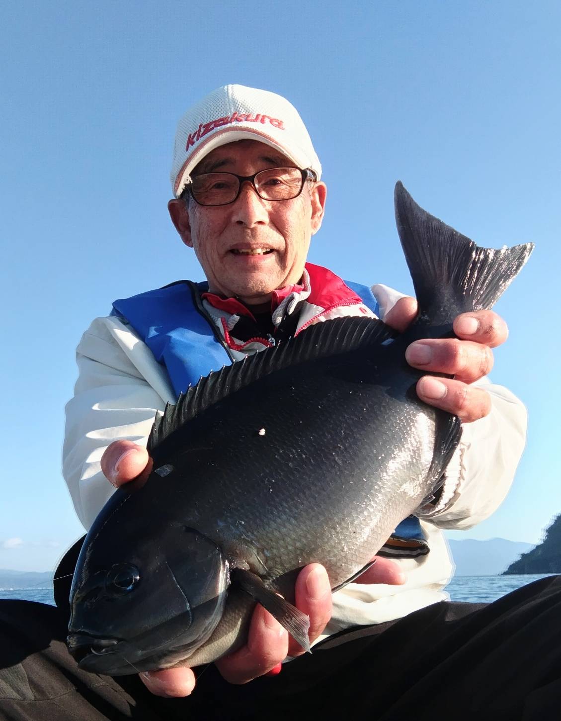 船フカセで釣り納め 柿添