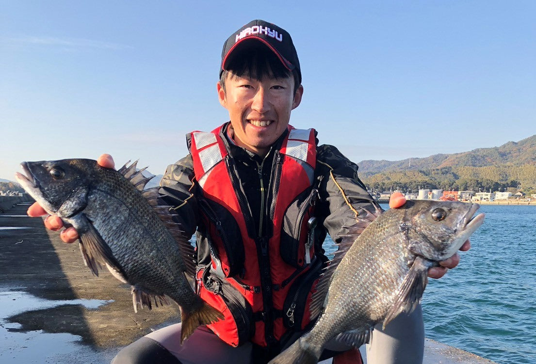 ¡Obtenga un buen tipo de dorada negra en el muelle Ichimonji en la ciudad de Yanai, en la prefectura de Yamaguchi! !anillo exterior