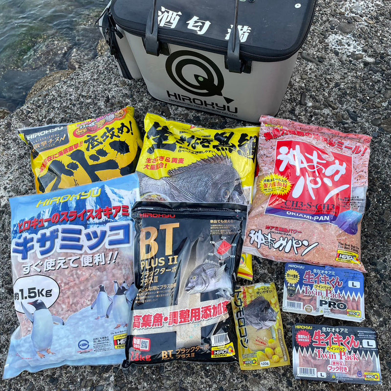 Pesca de besugo negro en el pequeño rompeolas del puerto de Wakimotohama en la ciudad de Akune, Sako